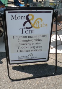 Tent Sign for Capital Area Breastfeeding Coalition Tent Sign